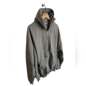 John Galt Brandy Melville Light Green Hoodie Oversize Sweatshirt Size Large*